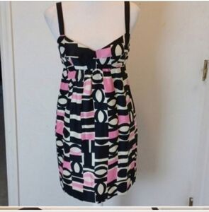 Original Milly of New York cocktail style Mini dress 100% silk Sexy Evening